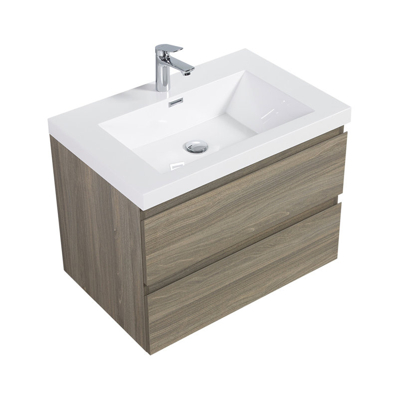 30" Floating Bathroom Vanity With Sink