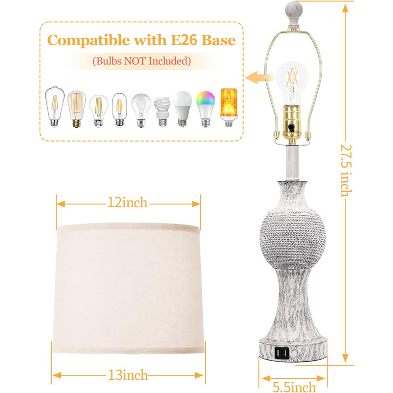 Resin Table Lamp