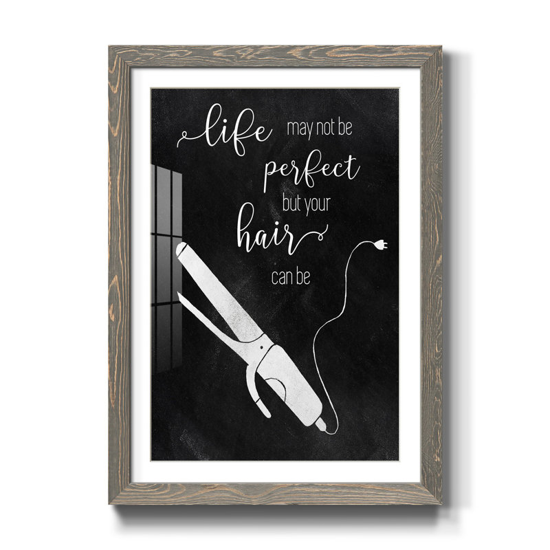 " Perfect Hair ", Gray, 31.5" H x 23.5" W x 1.5" D