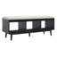 Banc de rangement en bois avec tablettes-1965268458