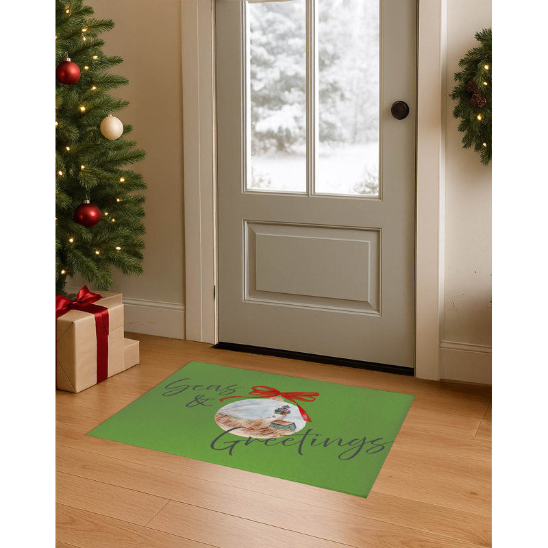 Tapis de porte d'intérieur Seas & Greeting, L 36 po x L 60 po, Vert