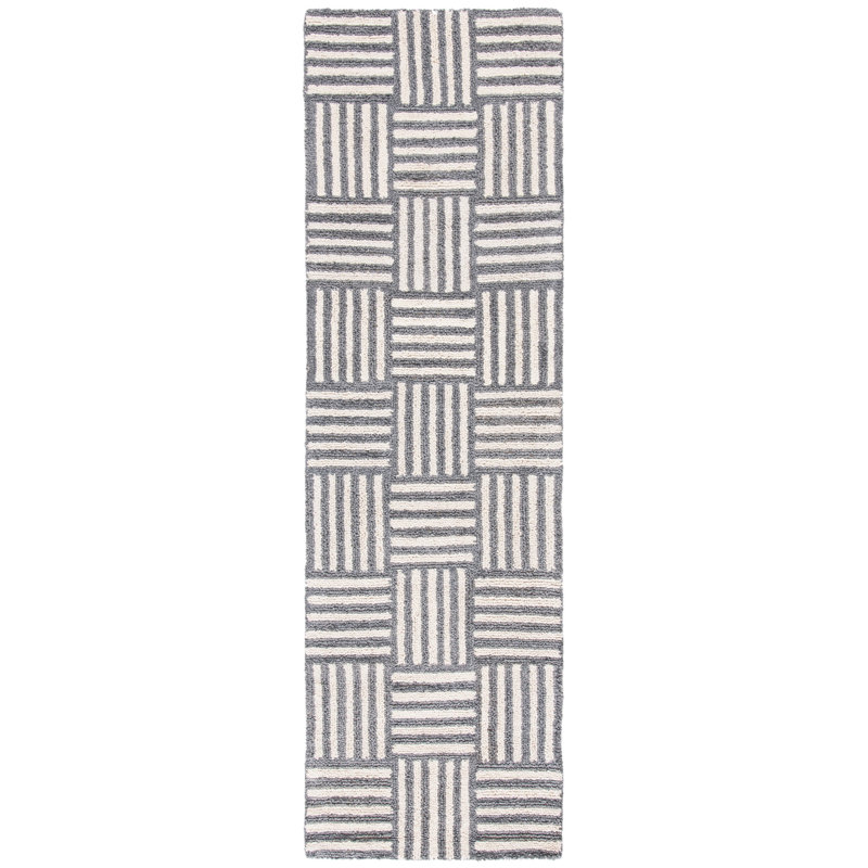 Stockton Hand Tufted Performance Striped Rug, Runner 2'3" x 8'