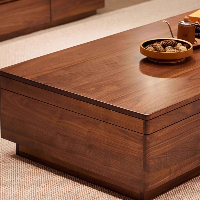 Table basse en bois de noyer