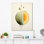 Minimaliste Cantelope Essence I - Melon, art mural