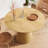 Finnerty Circular Dining Table with Wooden Base-110480662-111786370
