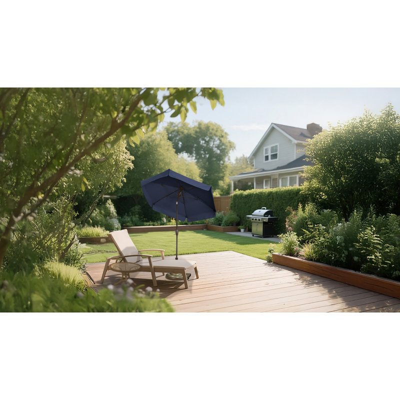Parasol de marché 7,5 pi Home Garden, Bronze champagne, Marine