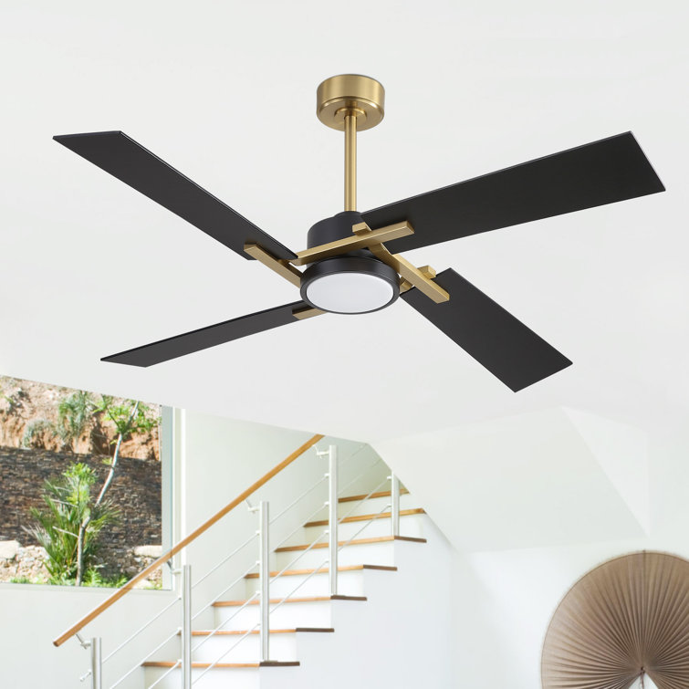 Kyliegh 56'' 4-Blade DC Motor Ceiling Fan with LED Light and Remote