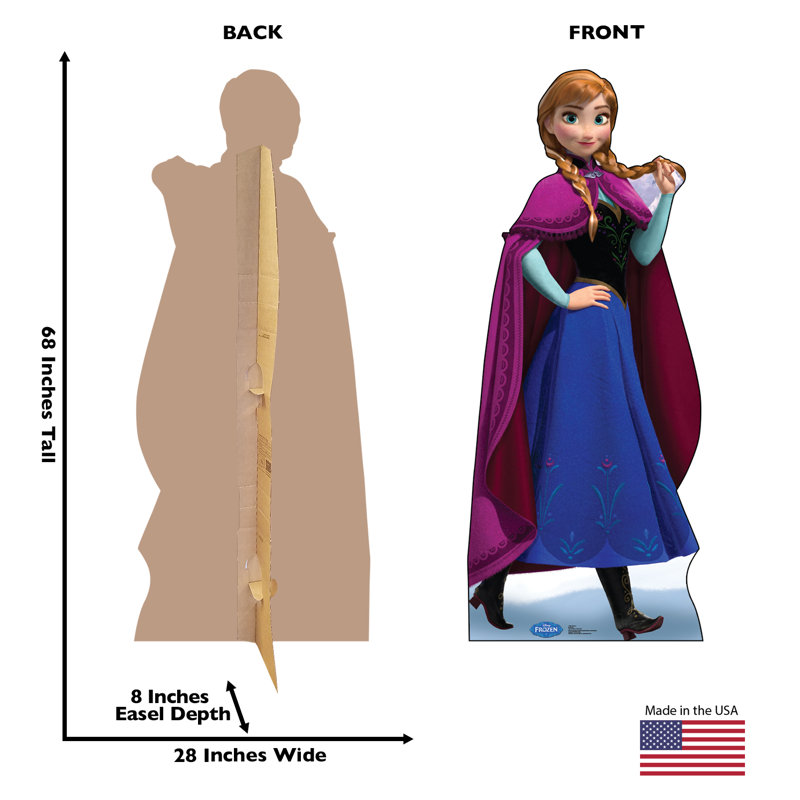 68'' Disney Frozen Anna Cardboard Standup