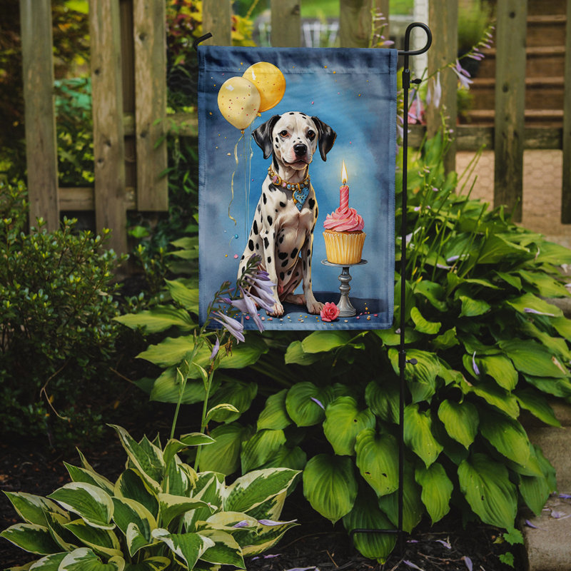 Drapeau de jardin «Happy Birthday», Dalmatien