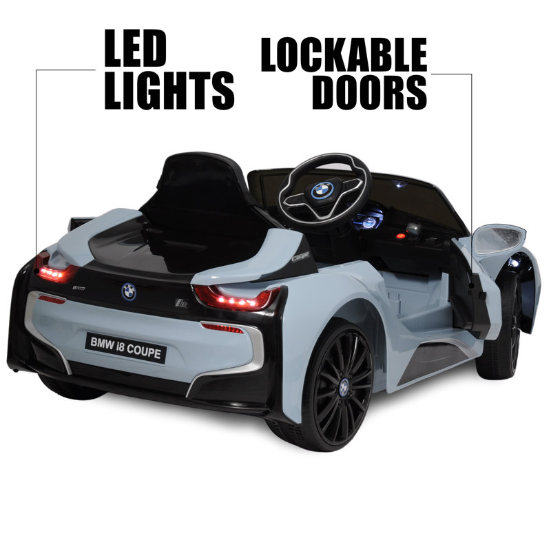 Blue 6-Volt Electric Ride-On Car with Remote Control