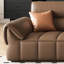 Causeuse-coussin standard en cuir véritable brun-271773072