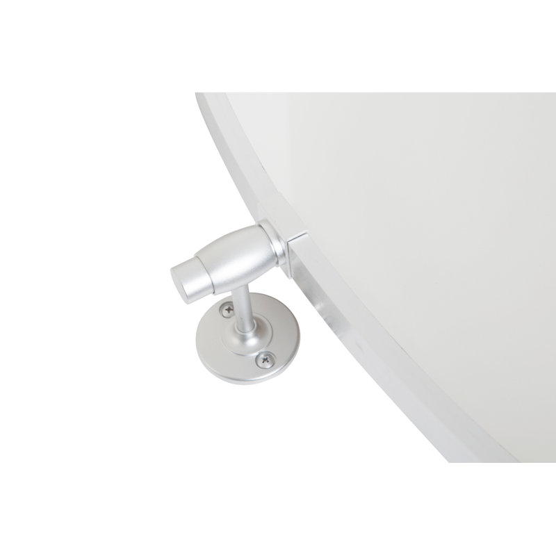 Miroir mural en métal, 21 po x 32 po, Argent