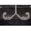Tapis unique gris anthracite / rouge en laine noué à la main 5 pi 7 po x 7 pi 9 po New Age