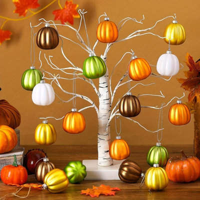 Fall Pumpkin Hanging Ornaments Thanksgiving Harvest Home Party Decor