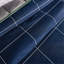 Ensemble d'édredon 100% coton à carreaux Tennis Lacost, doux respirant toutes saisons avec crocodile brodé, bleu marine 2 pièces-112985309-124580151