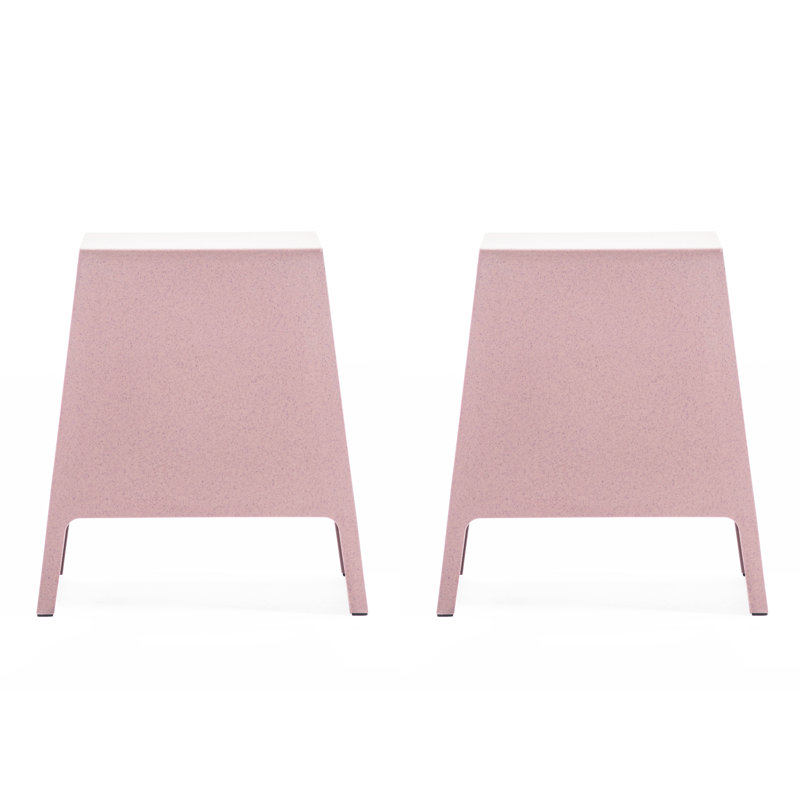 TOMO End Table (Set of 2), Pink