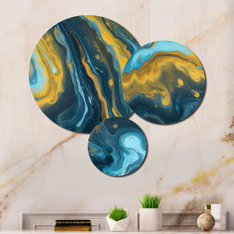 Abstract Wall Decor on Metal