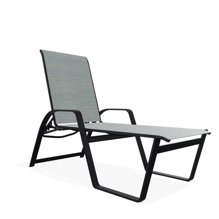 Holna Outdoor Rust-Resistant Metal Chaise Lounge