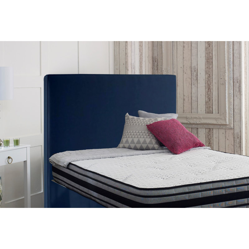 Nettie Upholstered Headboard, Marine Blue, Single (3')