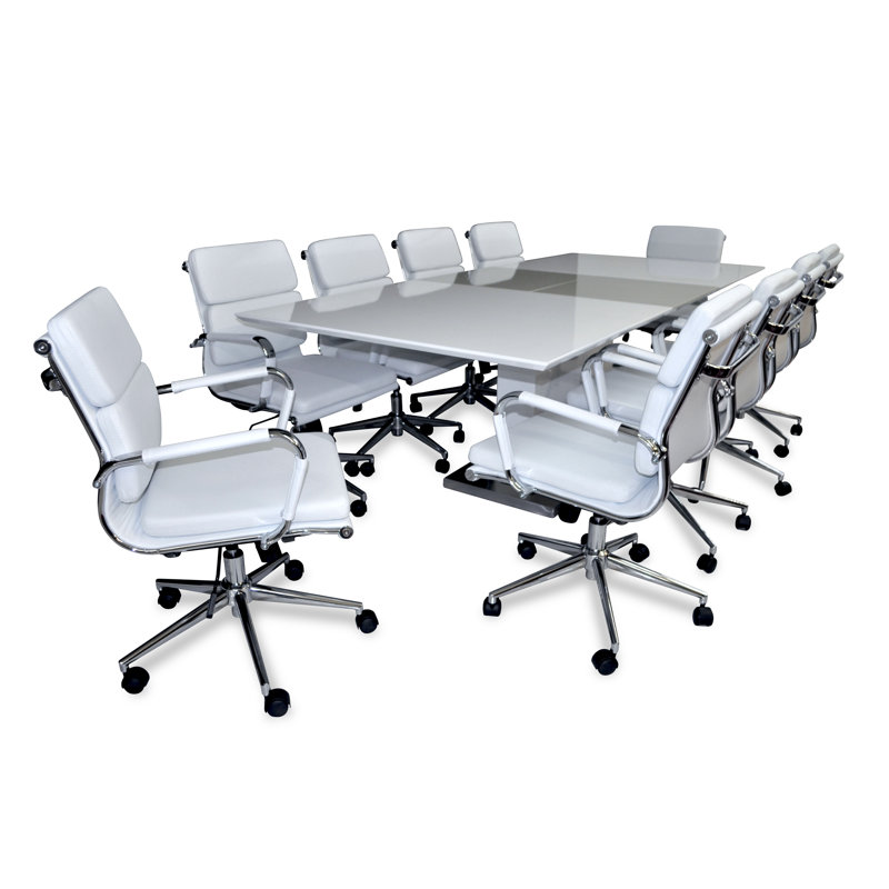 Moda 96'' Solid Wood Rectangle Conference Table