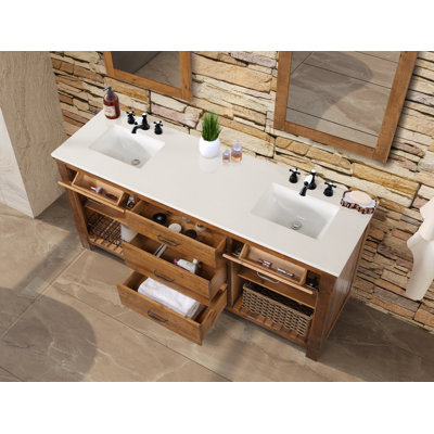 Meuble-lavabo double 72 po Marlie