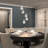 Alazaya 5 - Light Chrome LED Cluster Pendant