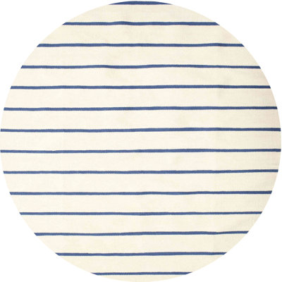 Tapis contemporain blanc / bleu