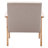 Scandinavian Upholstered Solid Wood Frame Comfortable Lounge Accent Armchair-1230076044