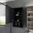 Black Medicine Cabinet For Bathroom With One Door And Functional Shelves Modern Practical Shelving Arrangement-1694543341