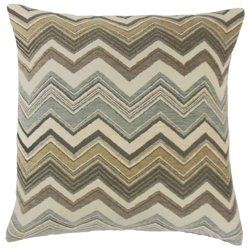 Chevron Feather Reversible Throw Pillow
