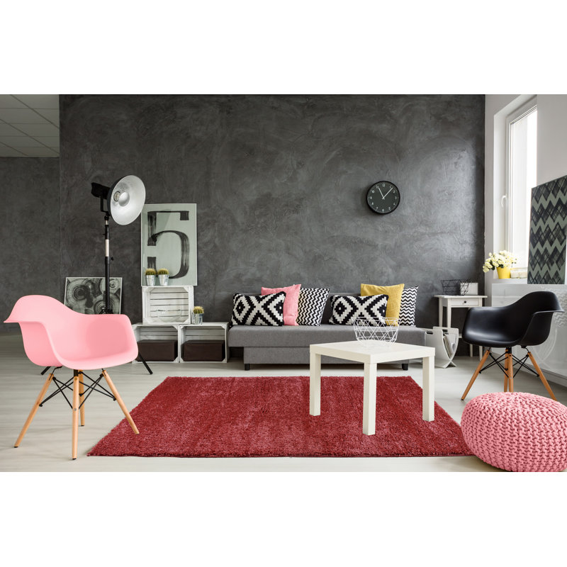 Rouge Tapis décoratif, Rectangle 5 pi 2 po x 7 pi 5 po