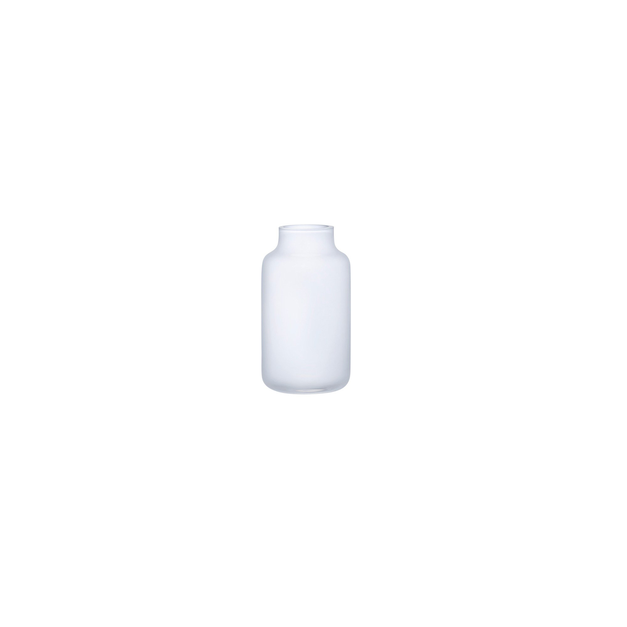 Mini Magnolia Handmade Lead Free Crystal Table Vase, Opal White, 4.05" H x 2.2" W x 2.2" D