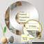 Rustic Planks Harmony - Miroir mural demi-cercle-101222482