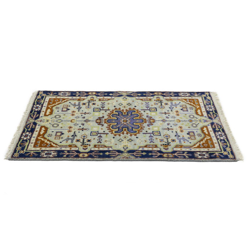 Hand Knotted Wool Geometric Indoor Rug