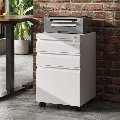 3 Drawer Mobile File Cabinet