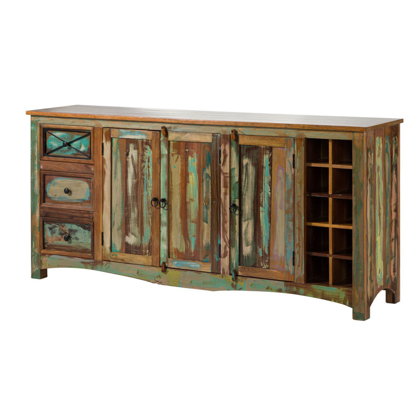 Nature Of Spirit Solid Wood 193 cm W Chest of 3 Drawers