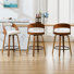 Tabourets de bar pivotants de 26 po en similicuir Modern