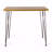Industrial Wood And Metal Patio Bar Table