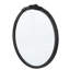 Cadre de miroir antique rond 30 po x 30 po sculpté à la main rose, miroir mural pour espace de vie, salle de bain, décoration murale d'entrée (noir)-2109134747