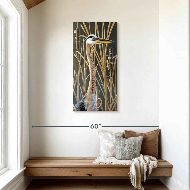 Bird Standing Tall, 42" H x 21" W