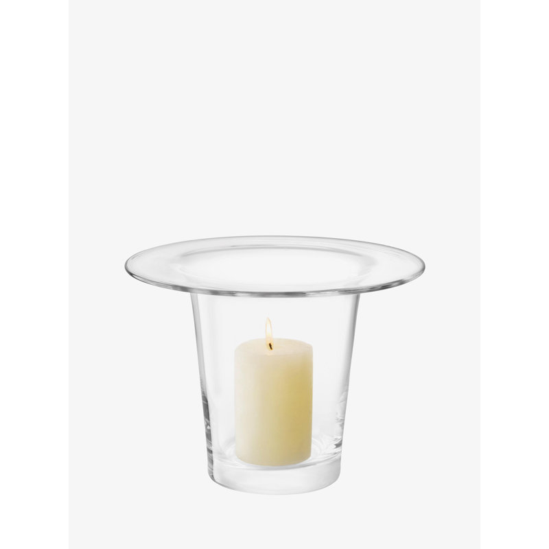 Victoria Hurricane Candle Holder, 7.5" H x 10.5" W x 10.5" D, Clear