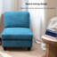 Chaise d'appoint rembourrée - Flanelle bleue