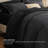 Bedsure King Cationic Dyed Printed Bed-in-a-Bag Set – Black, 7-Piece Bedding Set-123165319-123165321