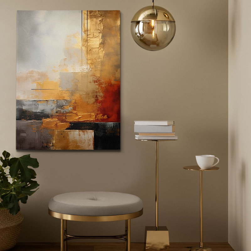 Peinture décorative sur toile, H 39,4 po x l 27,6 po