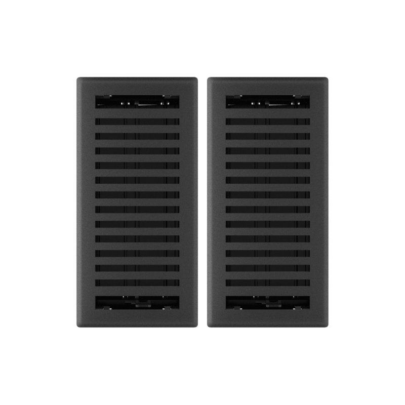 Registre de plancher Imperial Montezuma, Fer noir, L 4 po x L 10 po