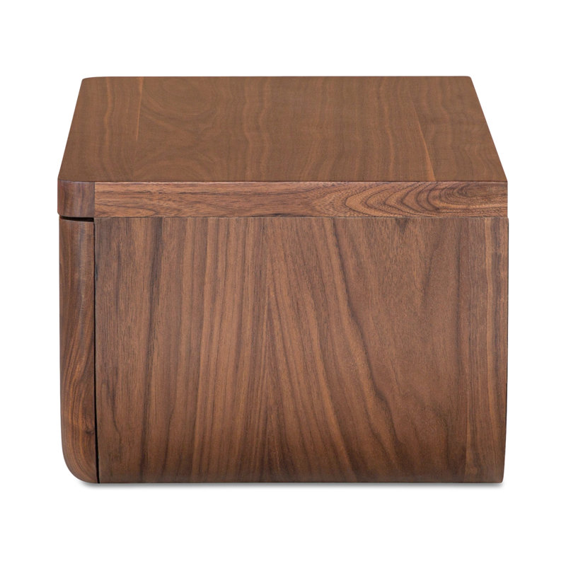 Hettie Floating Nightstand Natural, Dark Brown