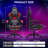 Inbox Zero Ergonomic Gaming Chair with Speakers RGB LED Lights and Massage-1861992257