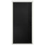 36" X 80" Contemporary Pure Black Fiberglass Front Door