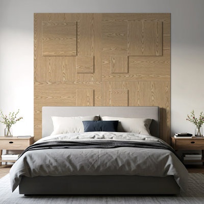 Square Edge Oak Finished Veneer MDF Boards