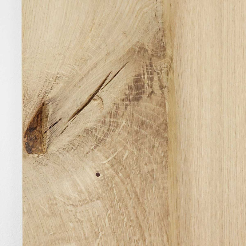 Buldir Solid Oak Barn Doors, 220cm H x 90cm W x 4cm D, Unfinished